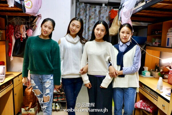 中南大学一寝室4名女生不仅颜值高跳舞好还是运动小能手