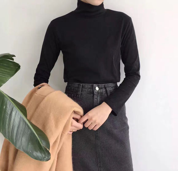 打底百搭拼色毛衣,日韩系风格搭配衣服