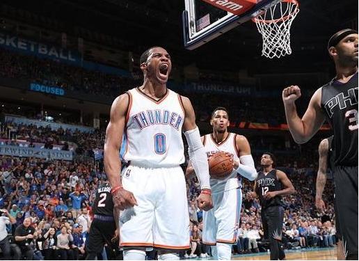 全明星大赛三分球威斯布鲁克,威少大胜太阳三巨头