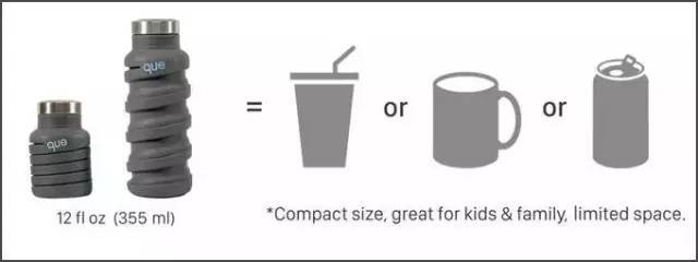 queBottleI做杯像做人，要能屈能伸