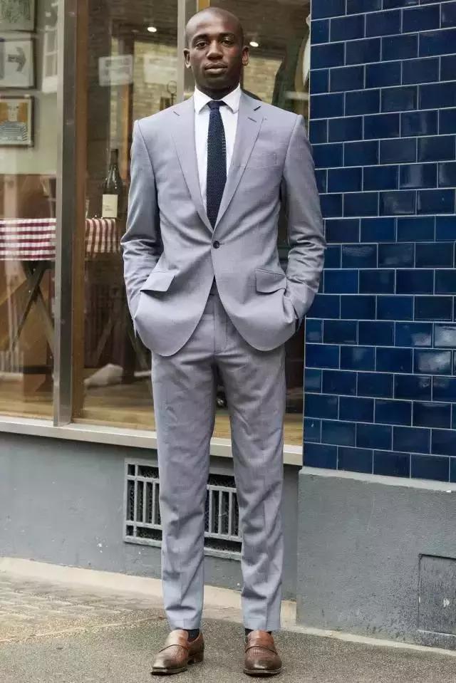 男装痞帅街拍西装杀,街拍成熟男装搭配图