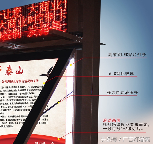 户外宣传栏led显示屏,led显示屏广告灯箱