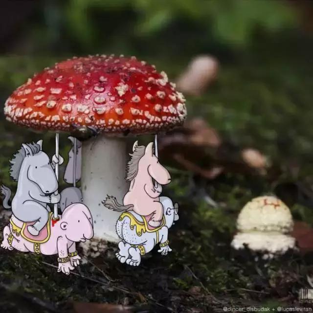 当涂鸦与时尚的元素相结合,插画和创意结合图片