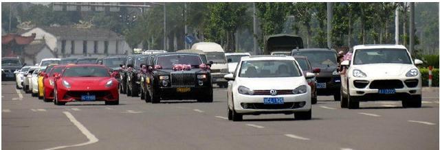 温州最土豪婚车车队,温州结婚婚车队