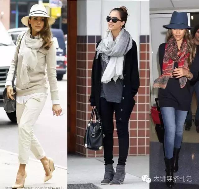 丝巾围巾搭配秋冬,丝巾围巾时髦搭配系法