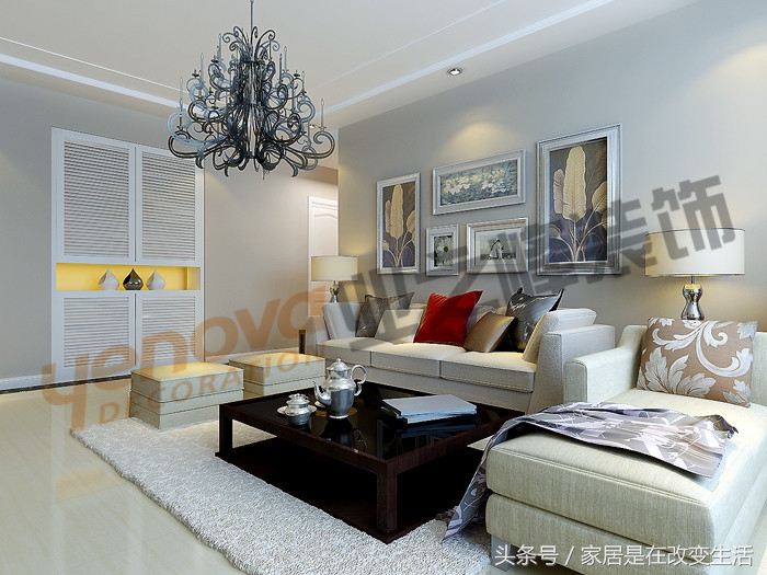 西宁金水湖畔小户型装修风格,西宁翠雍星城5室