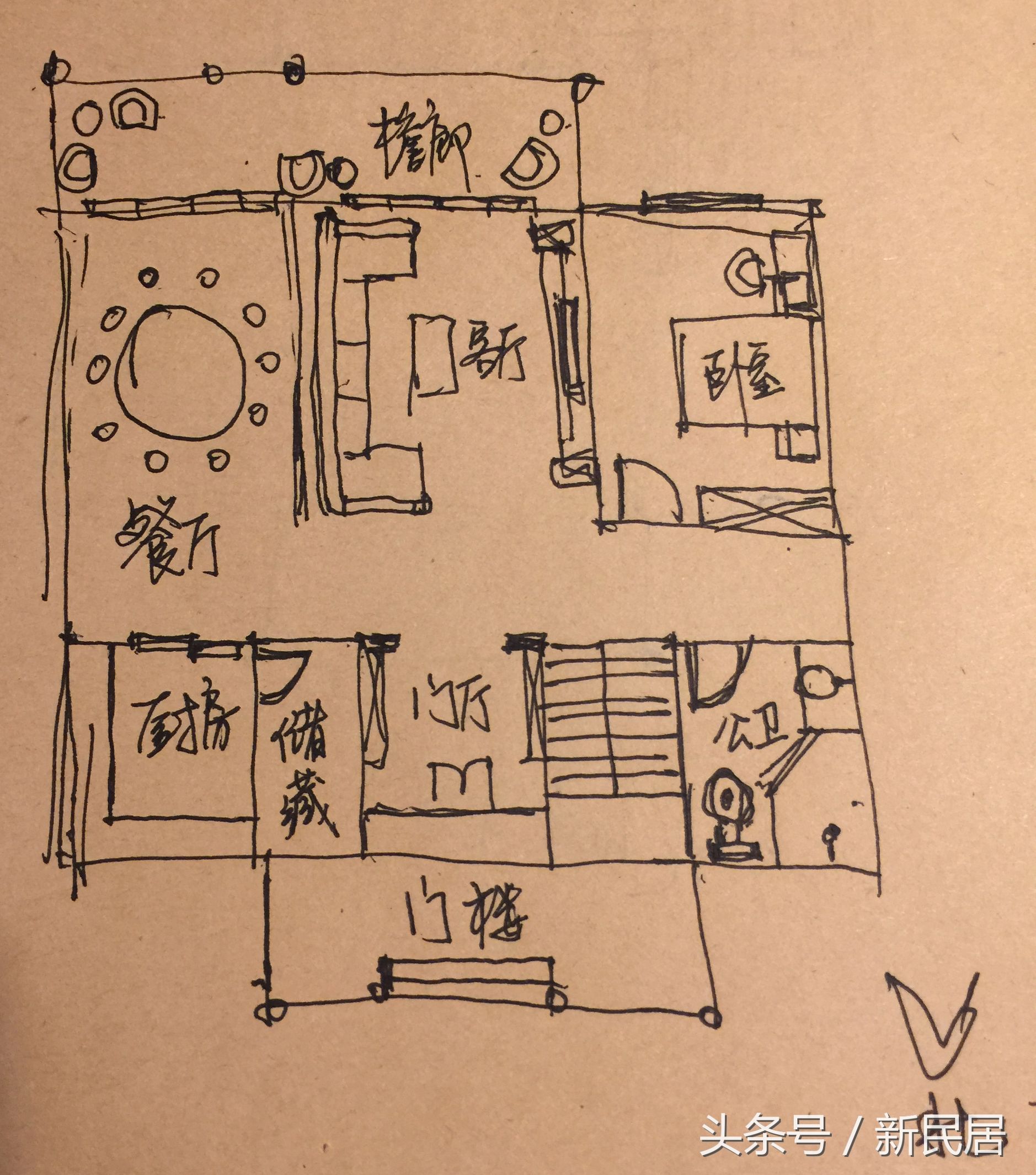 朝北的自建房怎么设计,朝北的房子怎么装修一室