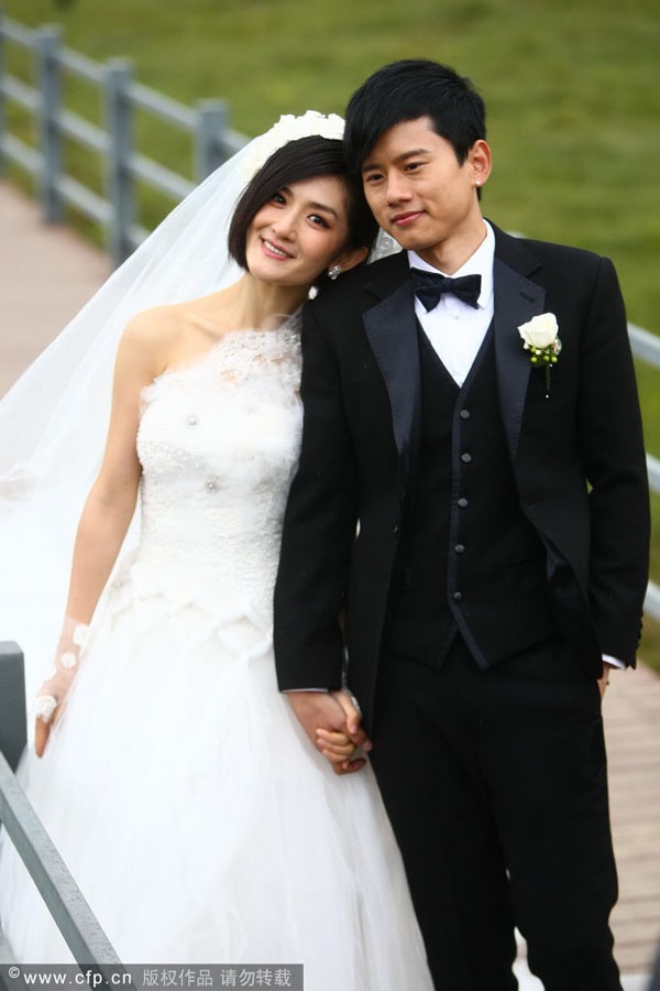 兰玉婚纱照,兰玉设计的明星婚纱