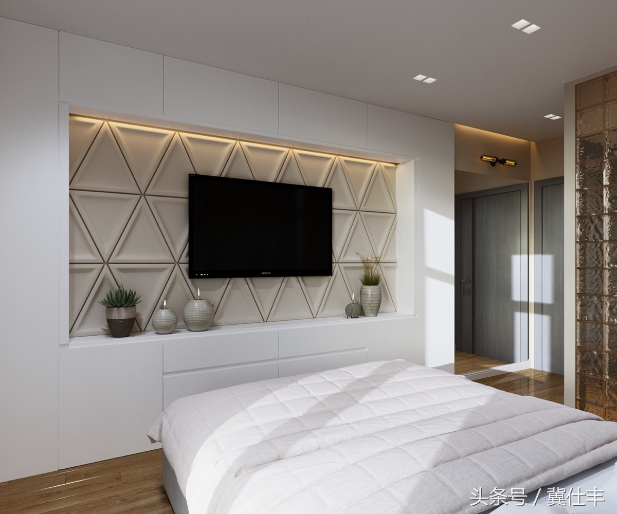 刀把型89㎡两居，老外设计师操刀，瓷砖很出彩，儿童房很温馨