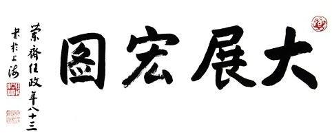 书法大展宏图欣赏,武模凯书法大展宏图
