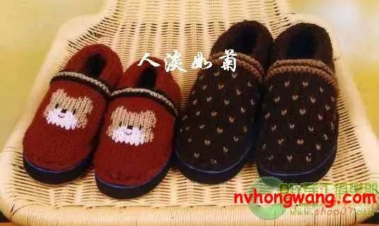 毛线拖鞋的编织方法图解小猫,可爱兔毛线拖鞋编织