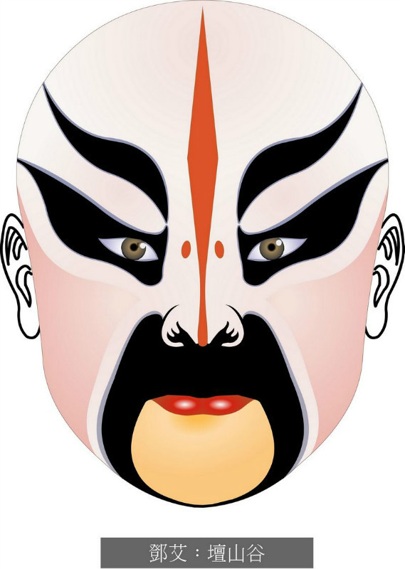 国粹脸谱重组画,国粹创意经典脸谱