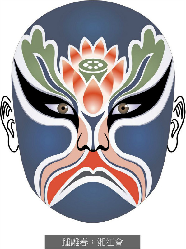 国粹脸谱重组画,国粹创意经典脸谱