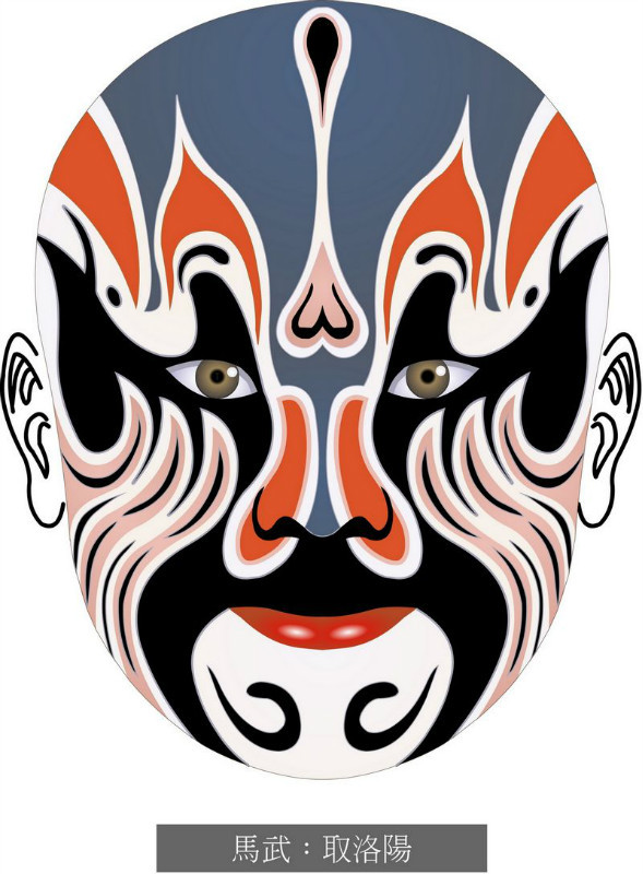 国粹脸谱重组画,国粹创意经典脸谱