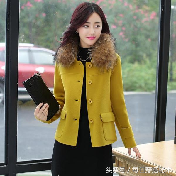 遮肉显瘦显高小个子外套冬,新款洋气遮肉显瘦减龄外套