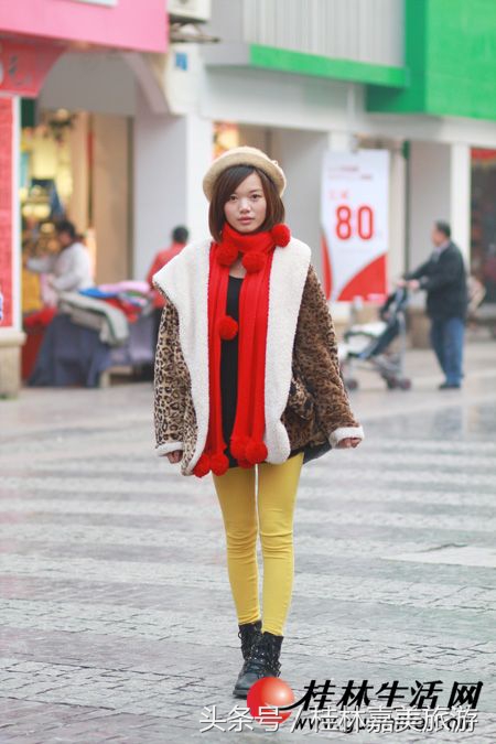 桂林街拍美女看完你会更想来桂林旅游的