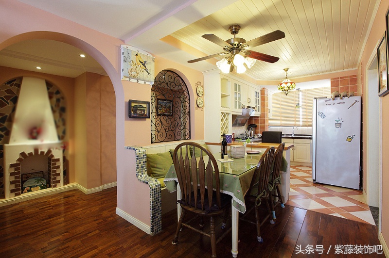 紫藤装饰_美式客厅装修效果图