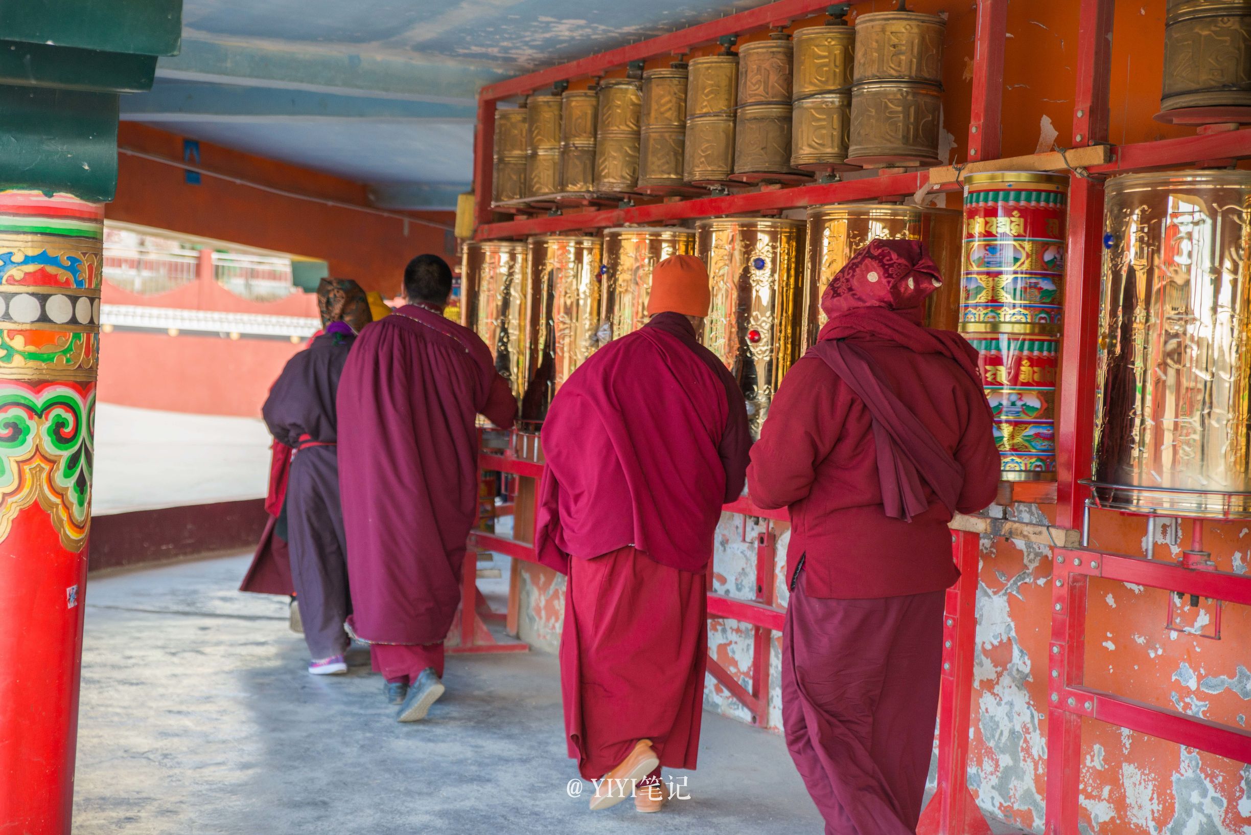 色达的冬天的美景,冬天的色达