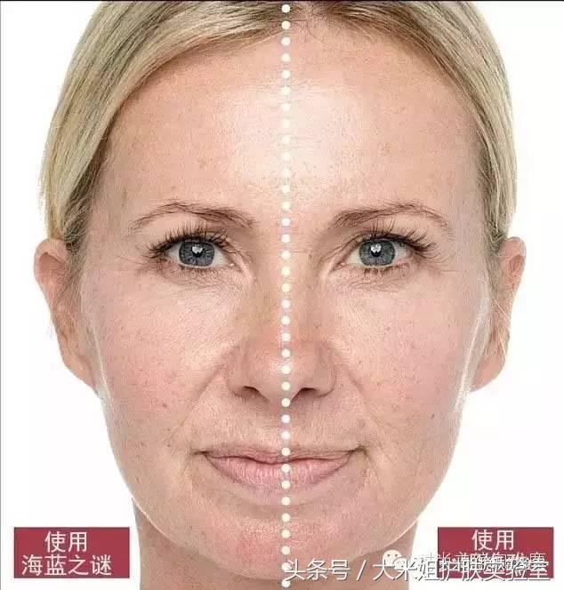 海蓝之谜如何涂脸,半边脸涂海蓝之谜