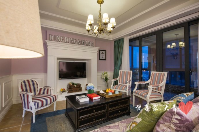 石家庄奥北公元中式风格,石家庄奥北公元三室装修效果133平