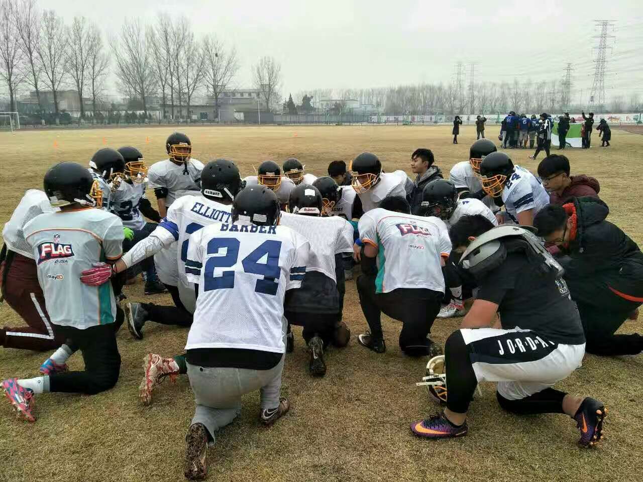 美国大学橄榄球比赛玫瑰碗,中国学校橄榄球比赛开场仪式