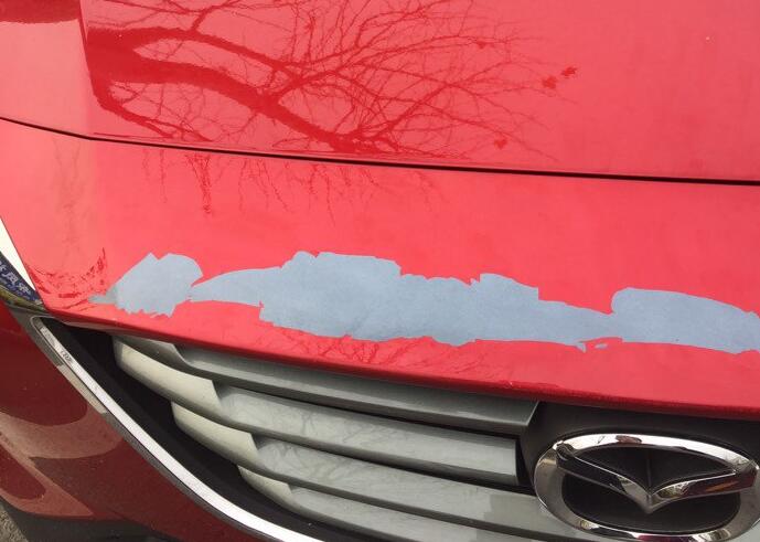 马自达cx-4尾门掉漆,马自达cx-4珠光白漆