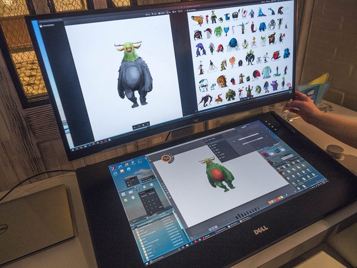 这台机器叫做DellCanvas，它是戴尔的SurfaceStudio