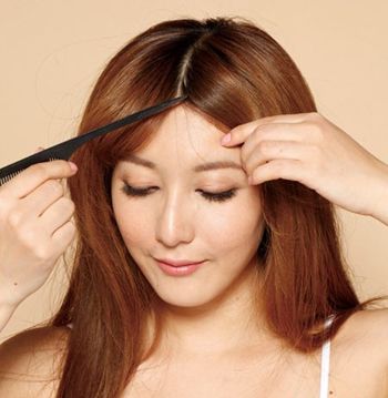 最简单的直发扎公主头,直发优雅的半扎公主头