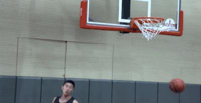篮球秘笈高手,快攻一对一上篮技巧动图