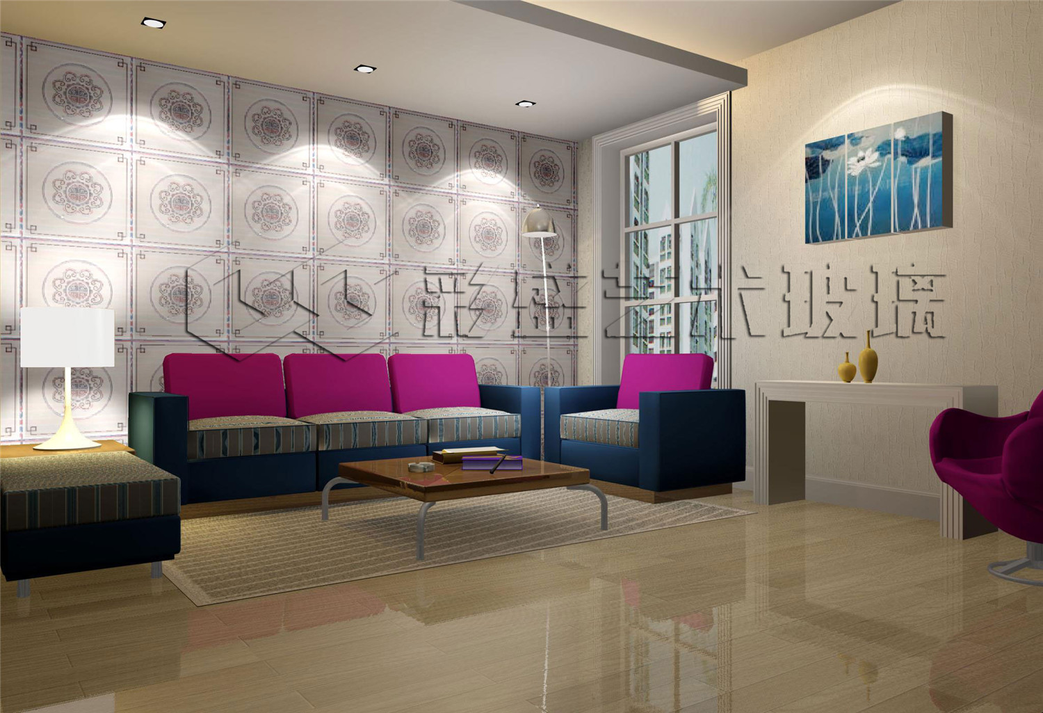 玻璃镜墙装修效果图,玻璃背景墙效果图大全2020款