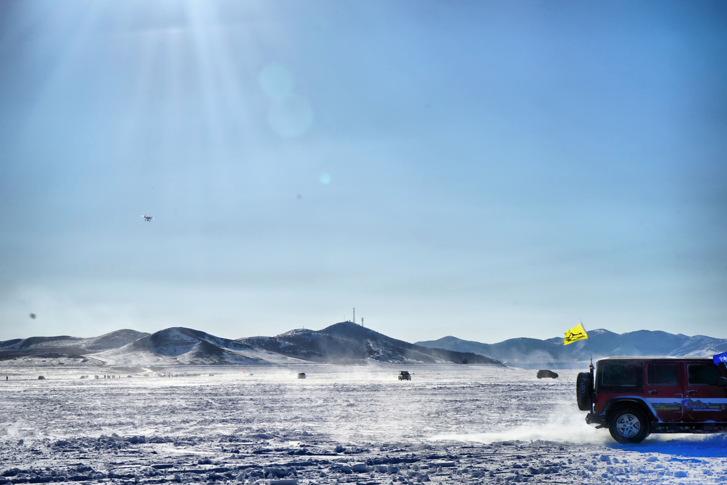 穿越内蒙古大草原雪景,来内蒙古大草原看雪