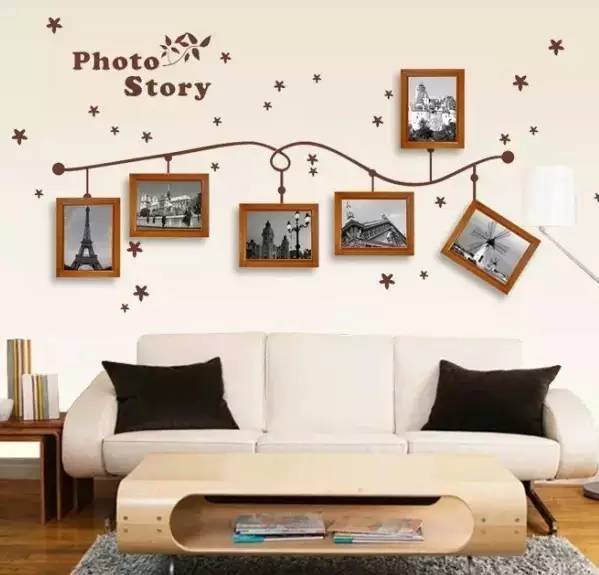 照片墙的设计与布局,照片墙的设计和摆放效果图