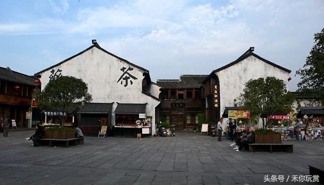 嘉兴月河街老字号美食,江南水乡月河古街