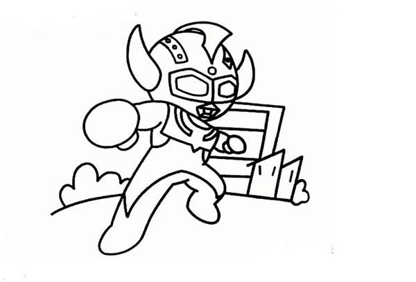 奥特曼简笔画迪迦力量型,最简单的奥特曼简笔画迪迦