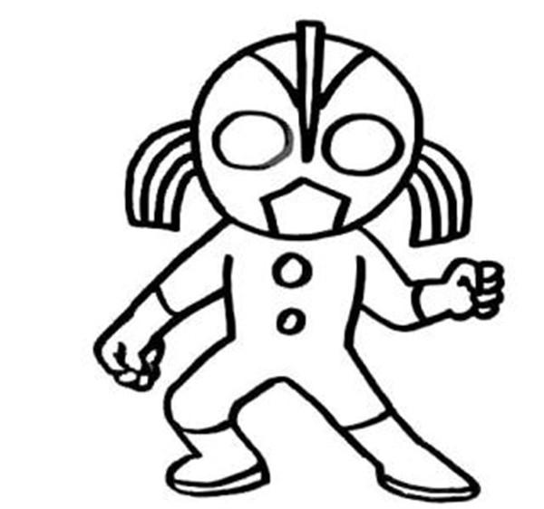 所有奥特曼的简笔画非常简单,奥特曼简笔画迪迦终极形态