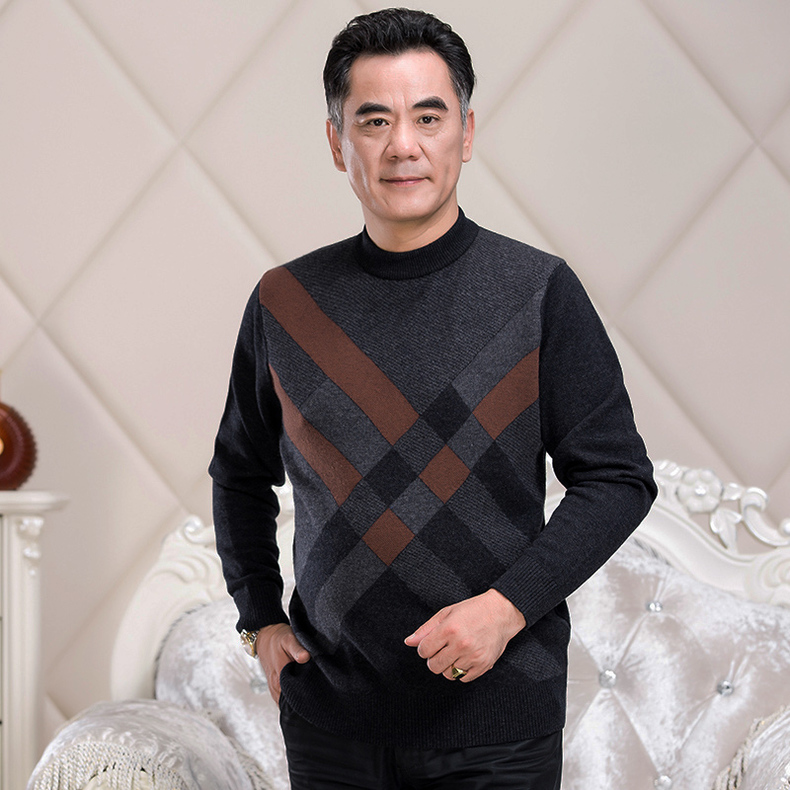 老爸买什么羊绒衫好看,父亲款羊毛衫