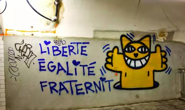 有一个街头艺术家把一只猫涂遍了巴黎,后来它遍布了全世界