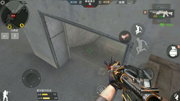 cf手游超实用点位技巧,穿越火线手游沙漠灰b点跳箱技巧