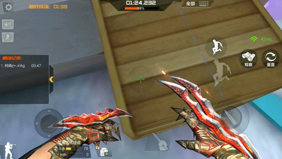 cf手游超实用点位技巧,穿越火线手游沙漠灰b点跳箱技巧