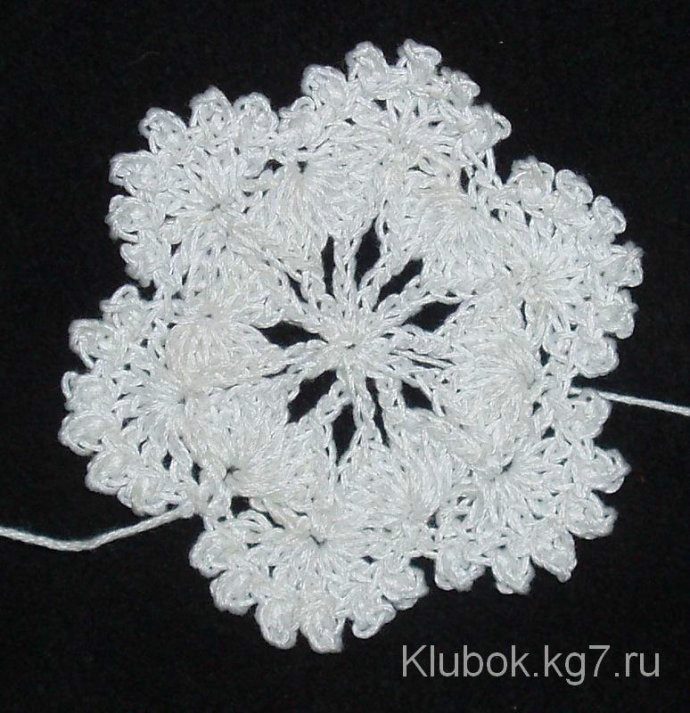 钩针编织六瓣花的尖怎么勾,好看易钩无需打底的钩针花型