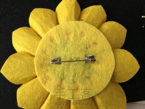 不织布太阳花教程,不织布太阳花制作图解
