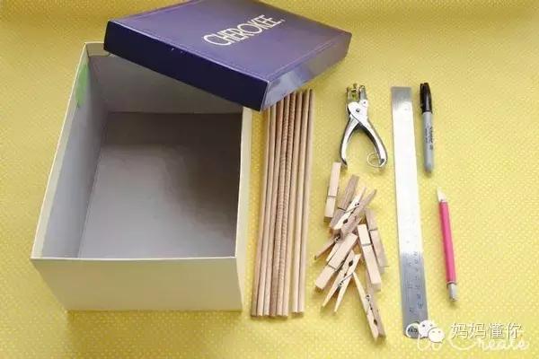 鞋盒改造成玩具,没用的鞋盒做玩具教程