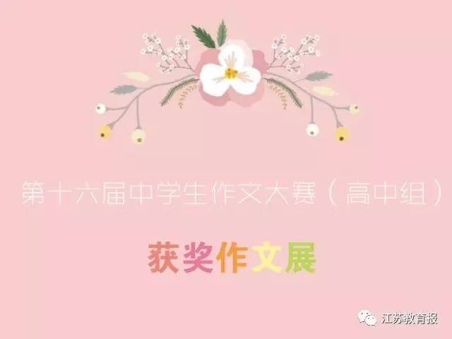 高中作文竞赛特等奖,国家级特等奖作文