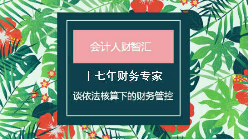 资深财务顾问、内控专家、税务专家浅谈依法核算下的财务管控！