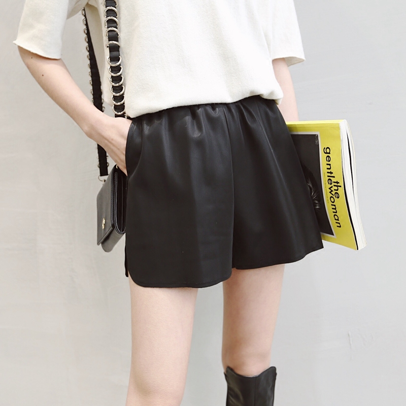 皮裤裙有多百搭,时尚减龄显瘦喇叭裤裙