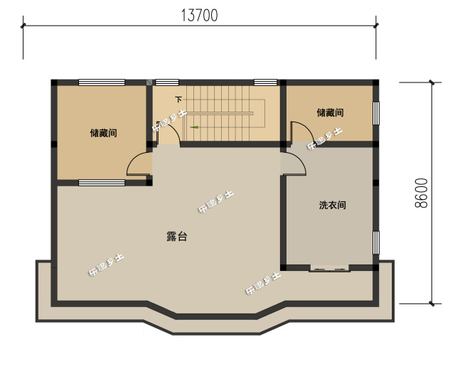 广州乡村自建14X9米四层民宅全套图纸+360°全景展示