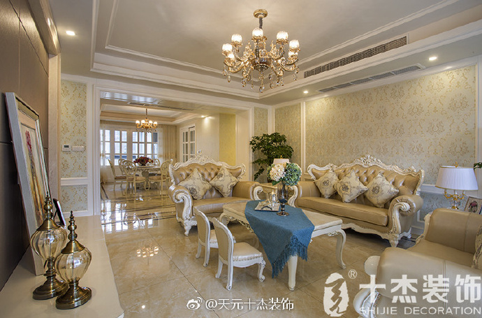 10万美式家装效果图,姜堰十杰装饰