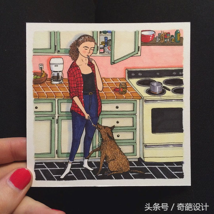 原来女人一个人在家的时候这么奇葩……