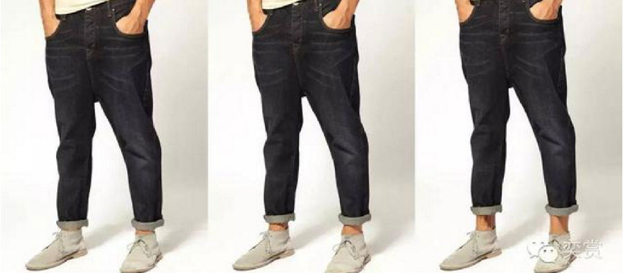 男士裤脚太长怎么卷好看,男士紧身牛仔裤裤脚怎么裁