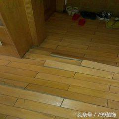 木地板两块之间缝隙鼓起怎么处理,家里木地板突然鼓起来了怎么办